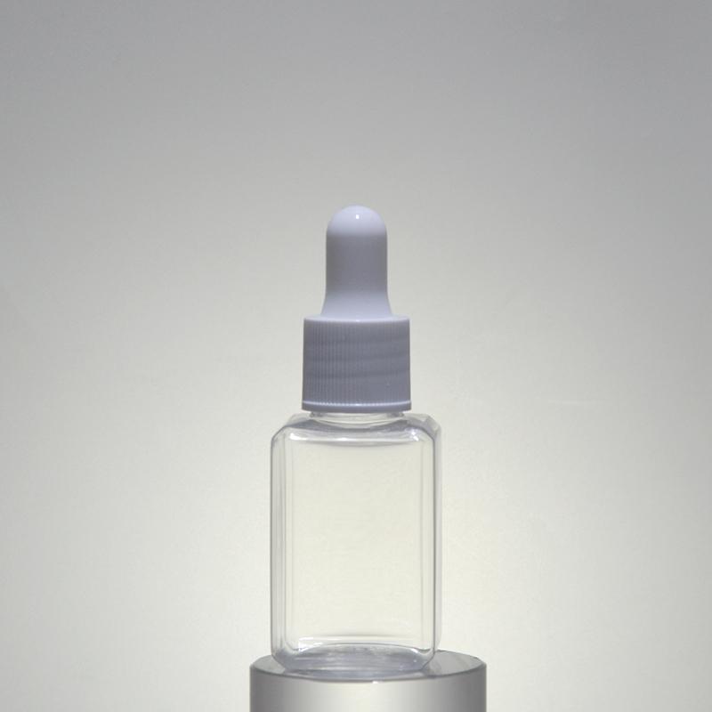 1oz 30ml Plastic Square Bottle